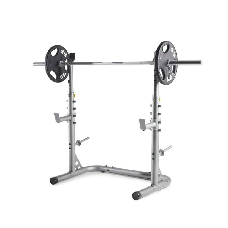 Gold's gym xrs 20 olympic workout rack with safety spotters hotsell
