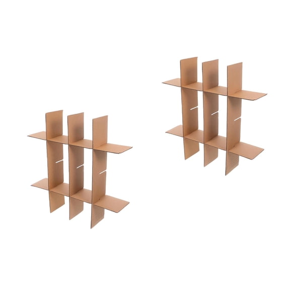 Weierla-10PCS Box Dividers for Moving: Glassware Packaging Easy Assembly Paper Partition