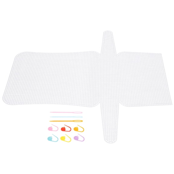 TOYMYTOY 1Set White Plastic Mesh Sheets for Bag Making Easy Cut DIY and Cross Stitch Supplies