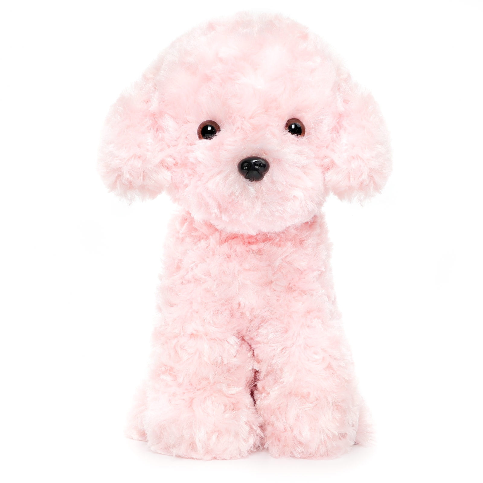 Weigedu Pink Puppy Dog Stuffed Animal Plush Toy, 12.6 Inches