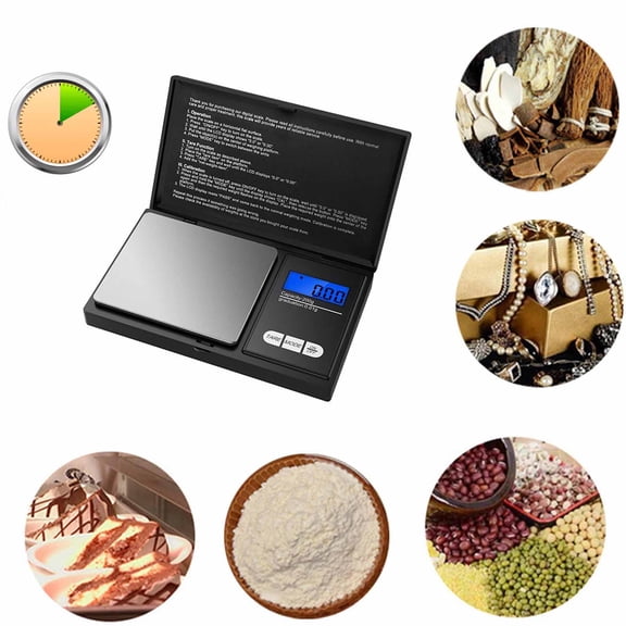 Weigh Gram 200g Digital Pocket Gram Scale 0.01g Accuracy, 200g x 0.01g Mini Digital Grams Scale, Small Food Scale, Jewelry Scale, Ounces Grains Scale With100g Calibration Weight