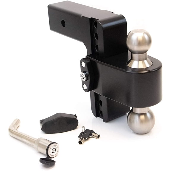 Weigh Safe 180 Hitch 6in Drop Hitch & 2.5in Shank (10K/18.5K GTWR) w/WS05 - Black Cerakote