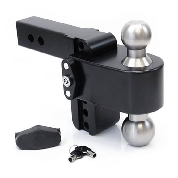 Weigh Safe 180 Hitch 8in Drop Hitch & 2in Shank (8K/12.5K GTWR) - Black Cerakote