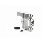 Weigh Safe 180 Hitch - Adjustable Trailer Hitch Ball Mount - 8" Adjustable Drop Hitch for 2" Receiver - Heavy Duty Aluminum Trailer Tow Hitch w/ Chrome Plated Tow Balls 2" & 2 5/16" - 12,500 GTW