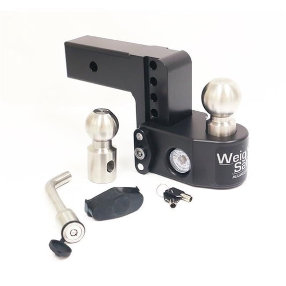 Weigh Safe WS4-2.5-KA-CER-BLA 4 in. Drop Cerakoted Trailer Hitch for 2.5 in. Receiver with WS05, Black