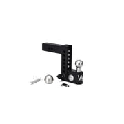 Weigh Safe Aero Hitch - Adjustable Trailer Hitch Ball Mount - 4" Drop Hitch for 2" Receiver - Heavy Duty Steel Trailer Tow Hitch w/Built in Weight Scale for Anti Sway, 12,500 lbs GTW