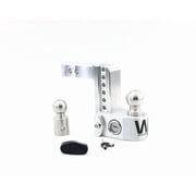Weigh Safe WS10-2.5-KA 10" Drop Hitch, 2.5" Receiver 18,500 LBS GTW - Adjustable Aluminum Trailer Hitch Ball Mount w/ Built-in Scale, 2 Stainless Steel Balls, Keyed Alike Key Lock and Receiver Pin