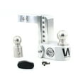 thumbnail image 1 of Weigh Safe Adjustable Trailer Hitch Ball Mount - 8" Drop Hitch for 2.5" Receiver w/ 2 pc Keyed Alike Lock Set, Aluminum Trailer Tow Hitch w/Built in Weight Scale for Anti Sway, 18,500 lbs GTW, 1 of 6