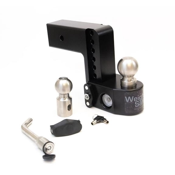 Weigh Safe Adjustable Ball Mount and Hitch Pin - 6 Drop with 3" Shank (Black Cerakote) - WS63KACBLA"