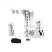 Weigh Safe Adjustable Trailer Hitch Ball Mount - 4" Drop Hitch for 2.5" Receiver w/ 4 pc Keyed Alike Lock Set, Aluminum Trailer Tow Hitch w/Built in Weight Scale for Anti Sway, 18,500 lbs GTW