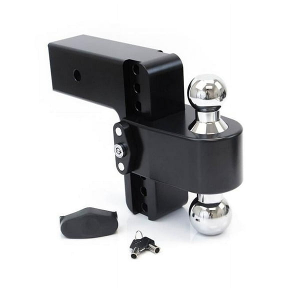 Weigh Safe CTB6-3-CER-BLA 6 in. Drop Cerakoted Trailer Hitch with Chrome Tow Balls for 3 in. Receiver, Black