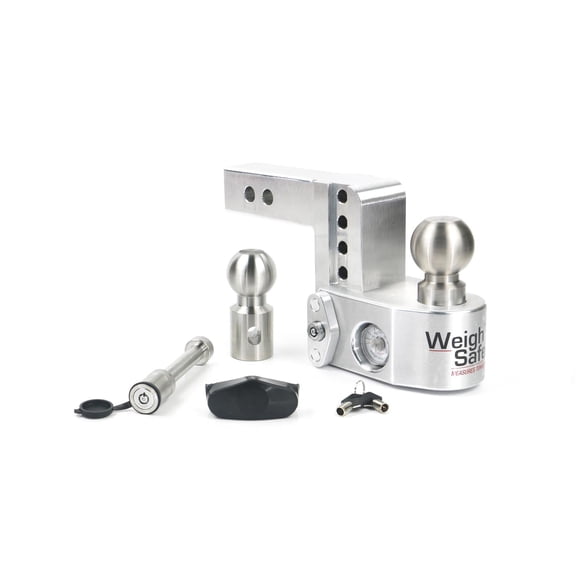 Weigh Safe WS6-2.5-KA Adjustable Trailer Drop Hitch, 2.5 In Ball