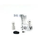 Weigh Safe Adjustable Trailer Hitch Ball Mount - 8" Adjustable Drop Hitch for 2.5" Receiver - Premium Heavy Duty Aluminum Trailer Tow Hitch with Built in Weight Scale for Anti Sway - 18,500 lbs GTW