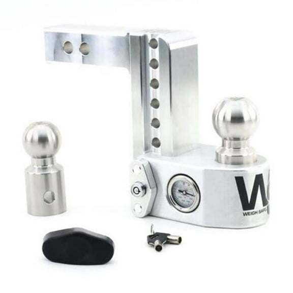 Weigh Safe WS8-2-KA Adjustable Trailer Drop Hitch, 2 In Ball