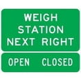 thumbnail image 1 of Weigh Station Exit Direction Sign Guide Signs Metal Sign Tin Sign 12x16 Inch - Caution Safety Warning Security Signs Indoor & Outdoor Signs for Home, Office, Work, 1 of 5
