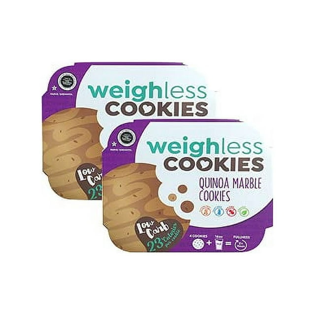 Weighless Cookies Quinoa OIF8 Marble 2 Pack Healthy, Gluten Free