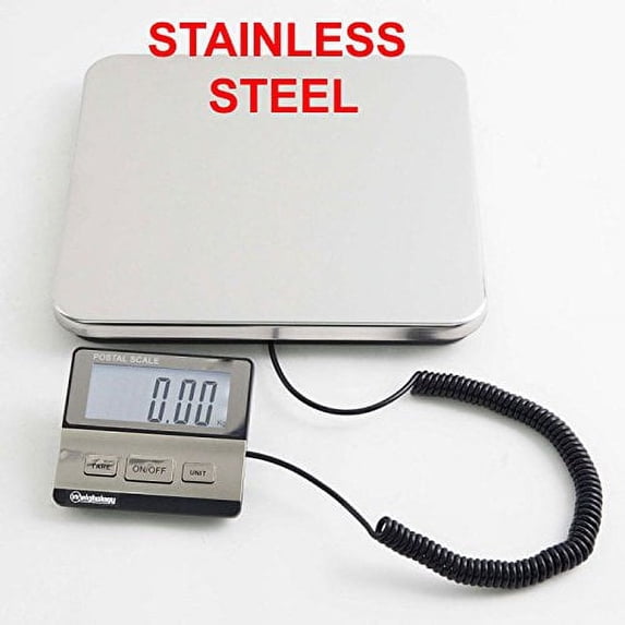 Weighology Stainless Steel Digital Postal Parcel Scale UPS USPS Post Office Scale 440lb Capacity