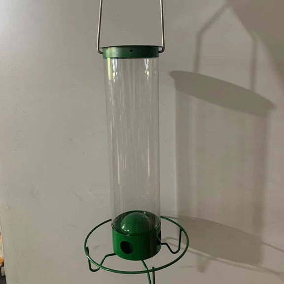 Weight Activated Rotating Bird Feeder with Squirrel Deterrent Mechanism, Large Capacity Outdoor Feeder for Backyard Bird Watching, Multiple Port Feeder for Various Bird Species and Seed Types
