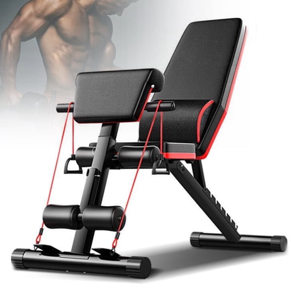 Weight Bench, 352.74 lbs Capacity, 7-Position Adjustable, Foldable, Ergonomic Sponge Back Support, Easy to Assemble and Clean for Home Gym Use