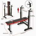 Weight Bench Adjustable Foldable Strength Training Full Body Workout