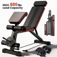 thumbnail image 1 of Weight Bench,Blacksmith Foldable Workout Bench with Leg Extension,Preacher Curl and Extended Headrest, 880 LBS Capacity Incline Decline Bench for Home Gym Full Body Exercise, 1 of 9