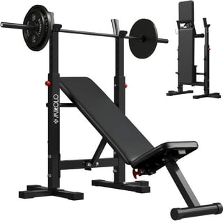 Ktaxon adjustable folding weight lifting bench flat incline board barbell stand squat rack fitness workout hotsell