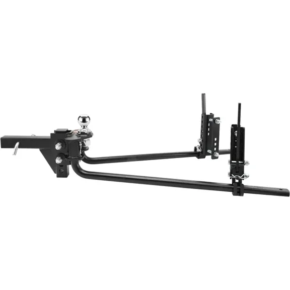 Weight Distribution Hitch, 1,500 lbs Weight Distributing Hitches Kit with Sway Control for Trailer, 2-In Solid Steel Shank, 2-5/16 in Alloy Steel Ball, Powder Coated Load Leveling Hitch, Black