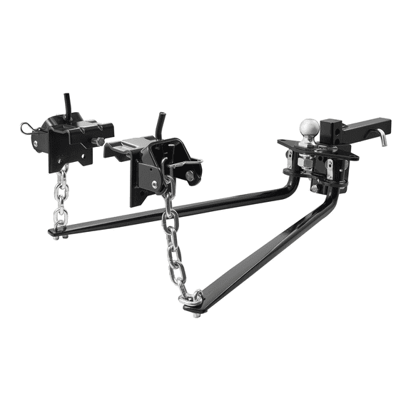 Weight Distribution Hitch 10000 lbs, 2-5/16" Ball, Load Leveling Hitch Kit, 2" Shank, RV Trailer Towing - Black