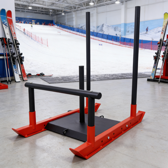 Weight Fitness Strength Training Speed Power Sled Heavy Duty Push Pull Workout Equipment 36x24x41 Inch 57-lb Muscle Building Explosive Athletic Crossfit Outdoor Gym Functional Grade