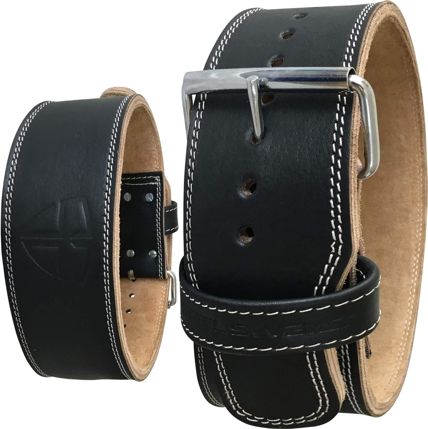 Weight Lifting Belt - 4 Inches Wide by 10mm - Single Prong Powerlifting ...