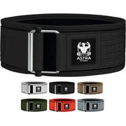 Weight Lifting Belt - Auto Locking Gym Belt - Adjustable Nylon Gym Workout Belt for Men and Women - Deadlift Training Belt, Weight Belt and Squat Belt Small, Azure Blue