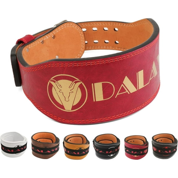 Weight Lifting Belt Gym Fitness, Padded Cowhide Leather Weightlifting Belt, Functional Powerlifting Belt Adjustable Weightlifting Belt