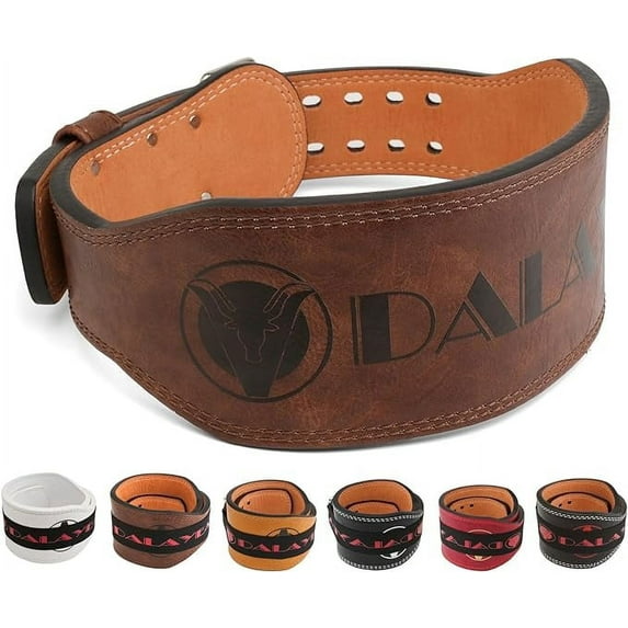 Weight Lifting Belt Gym Fitness, Padded Cowhide Leather Weightlifting Belt, Functional Powerlifting Belt Adjustable Weightlifting Belt