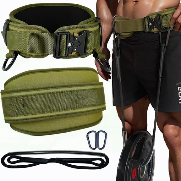 Weight Lifting Belt Gym Fitness with Quick Locking, Dip Belt with rope, Weighted Pull Up Belt for Gym Fitness Powerlifting Squat