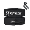 thumbnail image 1 of Weight Lifting Belt with Free Strap - 10MM Lever Belt - Weightlifting, Powerlifting, Deadlifts, Squats Men Women, 1 of 5