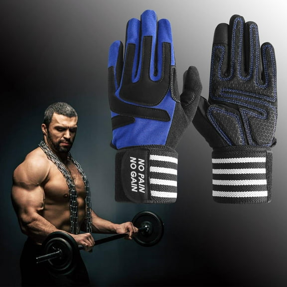 Weight Lifting Gloves Gym with Wrist Support for Men Women Full Palm Protection Grip, Work Out Gloves fit Pull Ups Sport Training Fitness