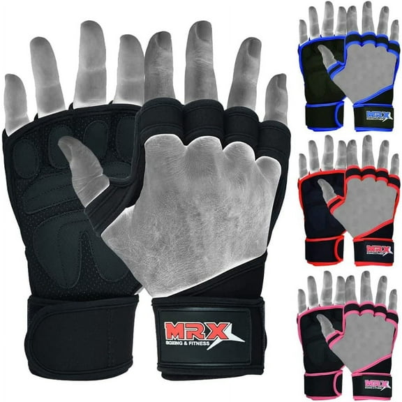 Weight Lifting Gloves with Neoprene Wrist Wraps, sticky Palm Protection With Extra Grip. Great for Exercise Pull Ups, Cross Training & Fitness, Suits Men & Women