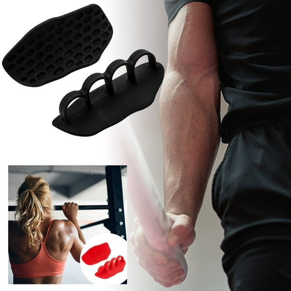 Weight Lifting Grips for Gym Training Heavy Duty Rubber Workout Grips Enhanced Grip Comfort Ergonomic Design for Men Women 2PCS