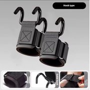 Weight Lifting Hook Grips With Wrist Wraps Hand-Bar Wrist Strap Gym Fitness Hook Weight Strap Pull-Ups Power Lifting Gloves