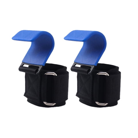 Weight Lifting Hook Grips with Wrist Straps Wrist Support Gym Training Hooks for Pull Ups Deadlifts Strength Training Fitness