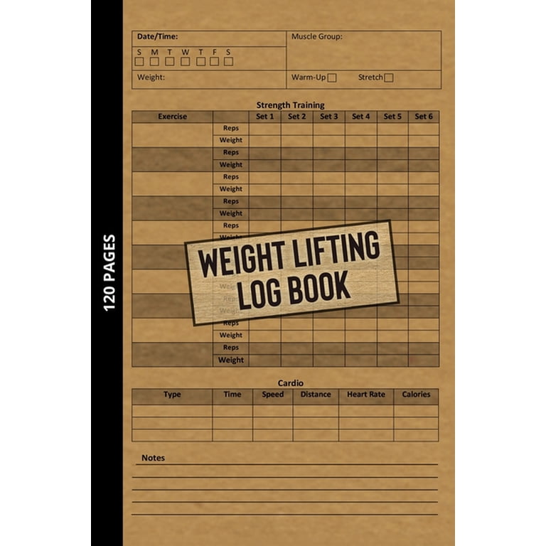 Printable Weight Training Log Book | EOUA Blog