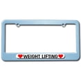 thumbnail image 1 of Weight Lifting Love with Hearts License Plate Frame, 1 of 1