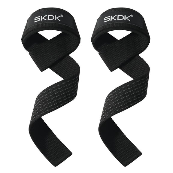 Workout Grip Straps for Lifting Pull Ups Deadlifts Dumbbells Silicone Non Slip Gym Assistance Bands Heavy Duty Weightlifting Support Hand Wrist Protection Strength Training Fitness Bodybuilding