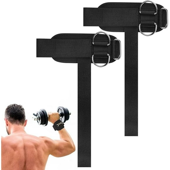 Weight Lifting Straps,Lifting Wrist Straps,Weight Straps,With D-Rings,Wrist Wraps for Weightlifting,for Men and Women for Cable Machines,Deadlifts,Snatches,Pull-Ups