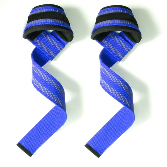 Weight Lifting Straps- Wrist Straps For Weight Lifting, Deadlifting, Exercise, Strength Training - blue