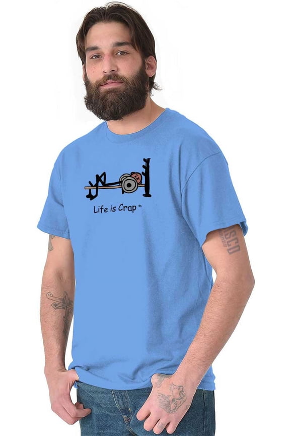 Weight Lifting Weak Gym Workout Men's Graphic T Shirt Tees Brisco Brands S