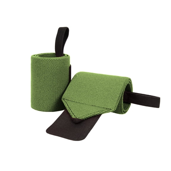 Weight Lifting Wrist Wraps Adjustable Gym Support Straps for Men Women Workout Powerlifting Bodybuilding Wrist Pain Relief Army Green 16" X 4"
