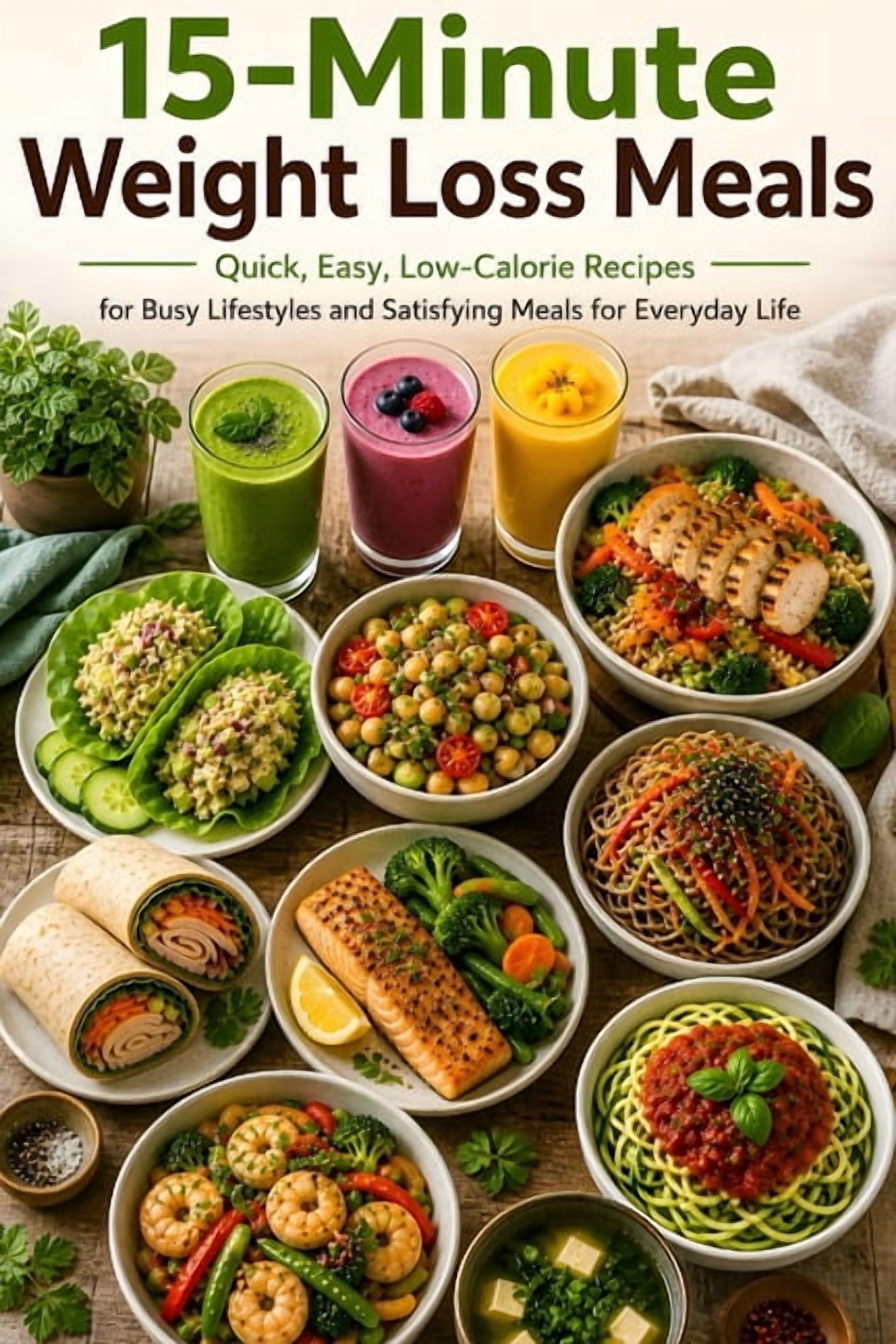 Weight Loss 15-Minute Weight Loss Meals: Quick, Easy, Low-Calorie Recipes for Busy Lifestyles and Satisfying Meals for Everyday Life, (Paperback)