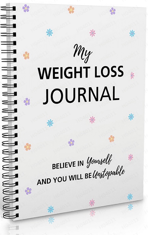 Weight Loss Diary Plan: Planner's Notebook, Spiral Staple Set, 12 Month Weight Loss Journal, Includes Pounds Lost \u0026 Body Measurements Tracker, Fitness Planner, Goals and Reflections Sections