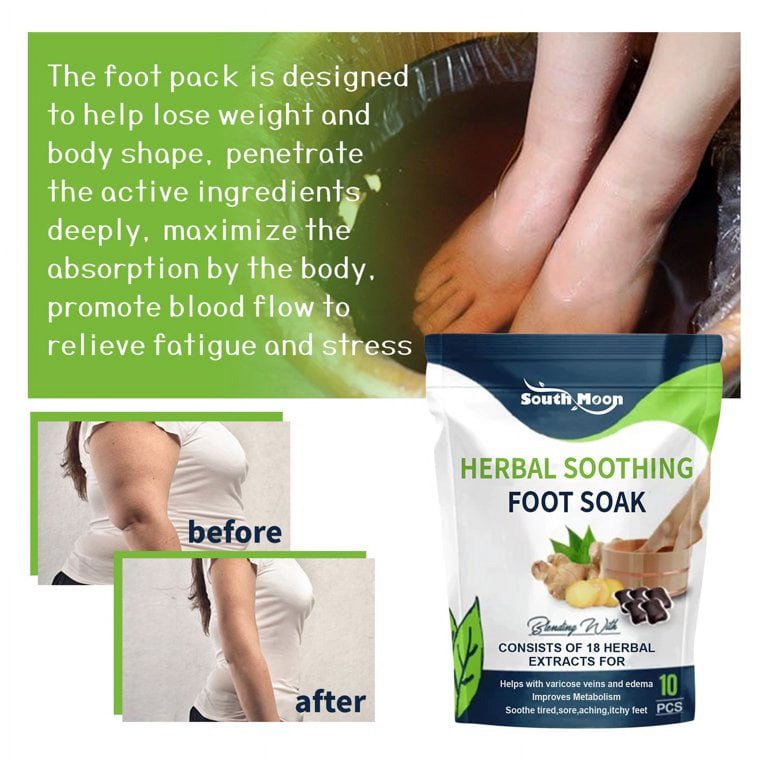 Weight Loss!Foot bath packs! Herbal!Detox Foot Soak Pods Herbal